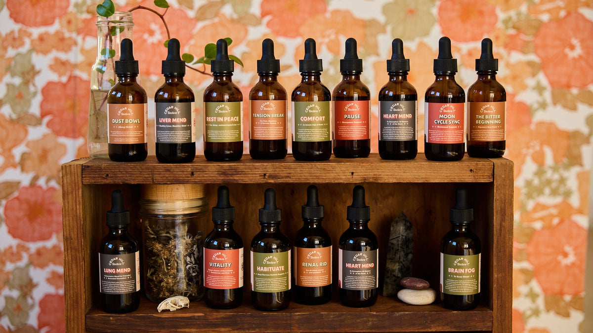Handcrafted Herbal Tinctures | Plant-Based Wellness | Cedar Hill Homestead