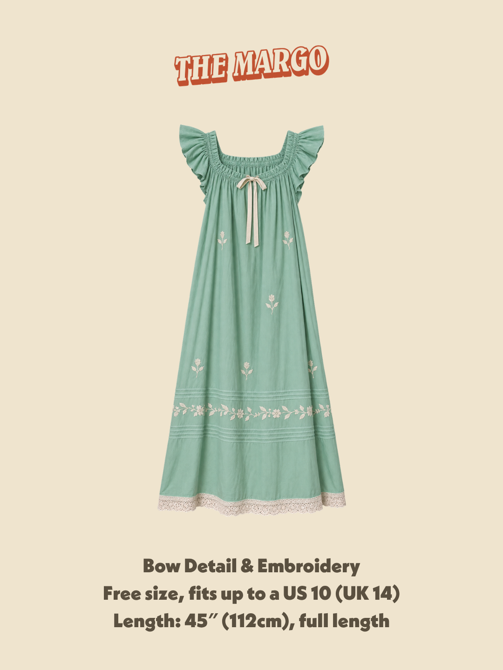The Margo Nightgown in Seafoam