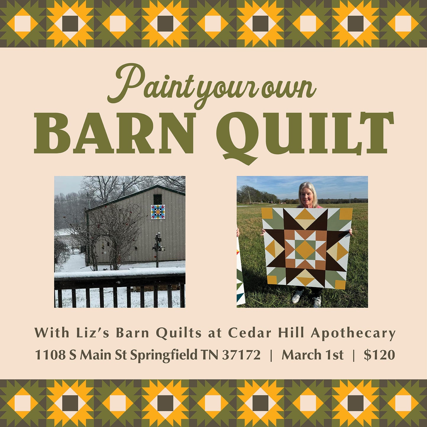 Paint Your Own Barn Quilt