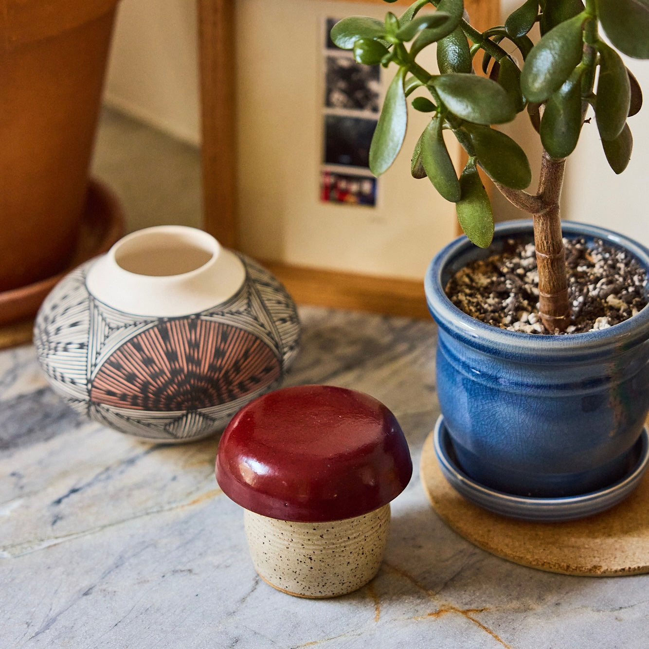 Ceramic Mushroom Crocks