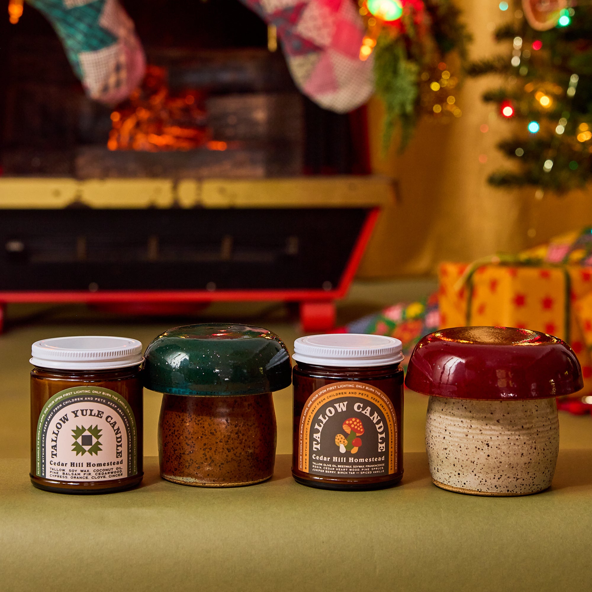 Ceramic Mushroom Crocks