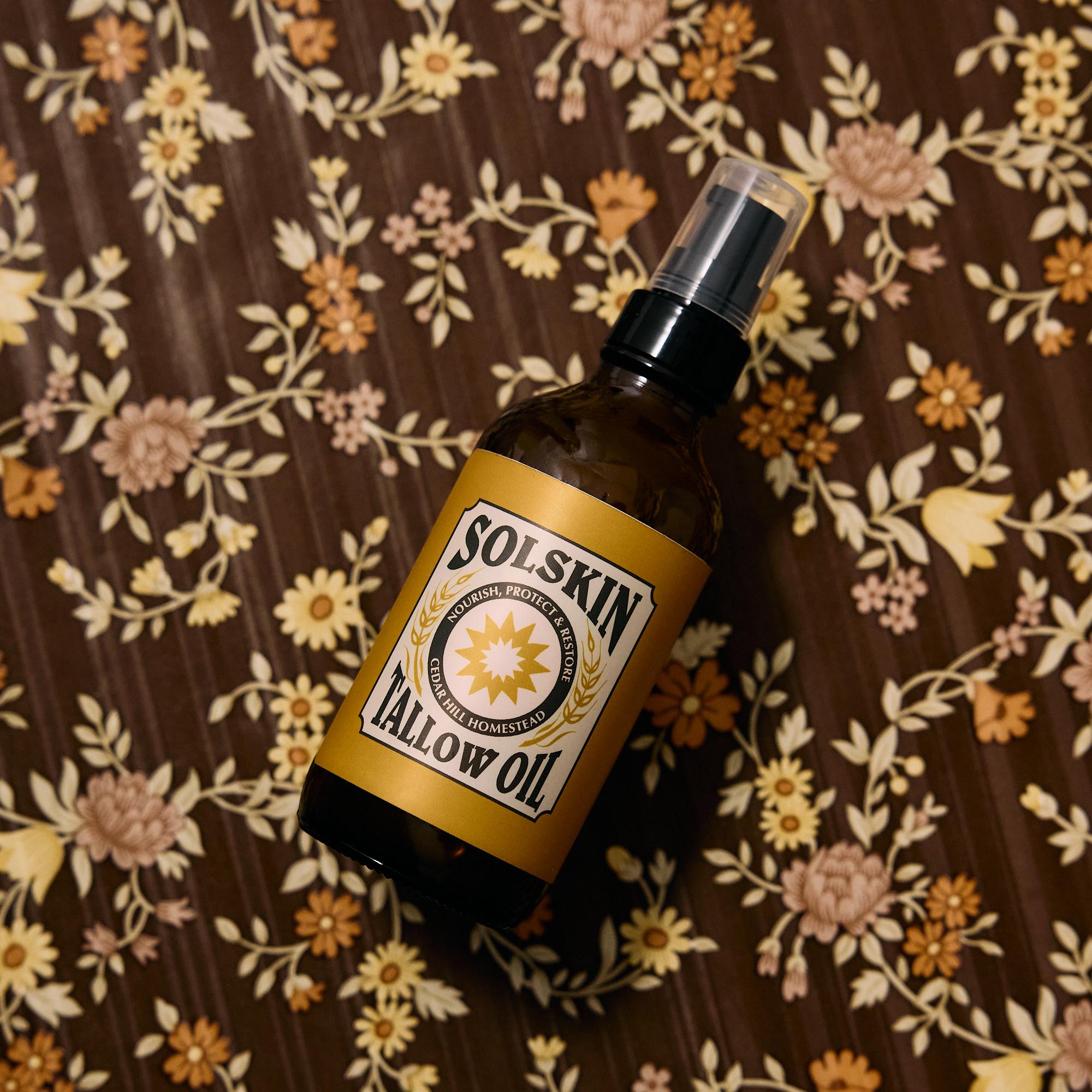 Solskin Tallow Oil – Cedar Hill Homestead